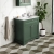 Hudson Reed Old London Floor Standing Vanity Unit with 1TH White Marble Top Rectangular Basin 800mm Wide - Hunter Green