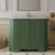 Hudson Reed Old London Angled Floor Standing Vanity Unit with 1TH Grey Marble Top Basin 1000mm Wide - Hunter Green