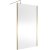 Hudson Reed Outer Frame Brushed Brass 1950mm Wet Room Glass Shower Screen