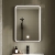 Hudson Reed Pictor Black Framed Bathroom Mirror with Touch Sensor 700mm H x 500mm W