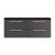 Hudson Reed Quartet Wall Hung 4-Drawer Double Vanity Unit with Sparkling Black Worktop 1440mm Wide - Gloss Grey