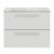 Hudson Reed Quartet Wall Hung 2-Drawer Single Vanity Unit with Grey Worktop 720mm Wide - Gloss Grey Mist