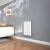 Delphi Ellipse Single Horizontal Designer Radiator 600mm H x 412mm W - Gloss White | Thumbnail Image