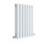 Hudson Reed Revive Double Designer Horizontal Radiator 600mm H x 412mm W - High Gloss White