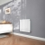 Delphi Ellipse Double Horizontal Designer Radiator 600mm H x 586mm W - Gloss White | Thumbnail Image