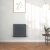 Delphi Ellipse Single Horizontal Designer Radiator 600mm H x 586mm W - Anthracite | Thumbnail Image