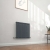 Delphi Ellipse Single Horizontal Designer Radiator 600mm H x 586mm W - Anthracite | Thumbnail Image