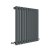Hudson Reed Revive Single Designer Horizontal Radiator 600mm H x 586mm W - Anthracite