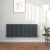 Delphi Ellipse Anthracite Horizontal Designer Radiator