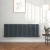 Delphi Ellipse Double Horizontal Designer Radiator 600mm H x 1572mm W - Anthracite | Thumbnail Image