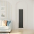 Delphi Ellipse Double Vertical Designer Radiator 1800mm H x 354mm W - Anthracite | Thumbnail Image