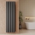 Hudson Reed Revive Double Designer Vertical Radiator 1800mm H x 528mm W - Anthracite