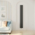 Delphi Ellipse Double Vertical Designer Radiator 1800mm H x 237mm W - Anthracite | Thumbnail Image