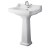 Hudson Reed Richmond Basin and Comfort Height Full Pedestal 600mm Wide - 1 Tap Hole