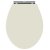 Hudson Reed Richmond Soft Close Toilet Seat Ivory Chrome Hinges