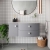Hudson Reed Sarenna RH Wall Hung Vanity Unit with White Marble Top 1000mm Wide - Dove Grey | Thumbnail Image