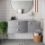 Hudson Reed Sarenna LH Wall Hung Vanity Unit with Grey Marble Top 1000mm Wide - Dove Grey