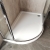 Hudson Reed Slip Resistant Offset Quadrant Left Handed Shower Tray 1200mm x 900mm - White