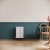 Delphi Accent Single Horizontal Designer Radiator 600mm H x 412mm W - Satin White | Thumbnail Image