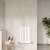 Hudson Reed Sloane Double Designer Horizontal Radiator 600mm H x 412mm W - Satin White