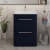 Hudson Reed Solar Floor Standing Vanity Unit with Ceramic Basin 600mm Wide - Indigo Blue