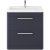 Hudson Reed Solar Floor Standing Vanity Unit with Ceramic Basin 800mm Wide - Indigo Blue