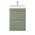 Hudson Reed Solar Floor Standing Vanity Unit with Polymarble Basin 600mm Wide - Fern Green