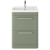 Hudson Reed Solar Floor Standing Vanity Unit with Thin-Edged Basin 600mm Wide - Fern Green | Thumbnail Image
