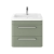 Hudson Reed Solar Wall Hung Vanity Unit with Ceramic Basin 600mm Wide - Fern Green
