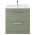 Hudson Reed Solar Floor Standing Vanity Unit with Ceramic Basin 800mm Wide - Fern Green