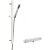 Hudson Reed Square Thermostatic Bar Shower Valve with Sheer Slider Rail Kit - Chrome