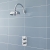 Nuie Edwardian Concealed Shower Mixer with Fixed Head - Chrome