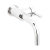 Hudson Reed Tec Single Lever Side Action Basin Mixer Tap Wall Mounted - Chrome