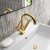 Hudson Reed Tec Lever Cloakroom Mono Basin Mixer Tap Dual Handle with Waste - Brushed Brass