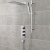 Hudson Reed Thin Fixed Shower Head 200mm x 430mm - Chrome