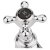 Hudson Reed Topaz Black Crosshead 3-Hole Basin Mixer Tap with Pop Up Waste Hexagonal Collar