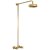 Hudson Reed Topaz Thermostatic Bar Shower Mixer and Rigid Riser with Fixed Head - Brushed Brass