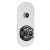 Hudson Reed Black Topaz Single Outlet Push Button Shower Valve - Chrome