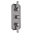 Hudson Reed Topaz Triple Concealed Shower Valve with Diverter - Brushed Pewter | Thumbnail Image