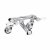 Hudson Reed White Topaz Wall Mounted Lever Bath Filler Tap - Chrome