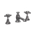 Hudson Reed Topaz 3-Hole Basin Mixer Tap Deck Mounted with Pop Up Waste - Brushed Pewter | Thumbnail Image