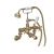 Hudson Reed Topaz Hexagonal Crosshead Bath Shower Mixer Tap Wall Mounted - Brushed Brass | Thumbnail Image