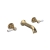 Hudson Reed Topaz 3 Hole Dual Lever Wall Mounted Bath Filler Tap - Brushed Brass | Thumbnail Image