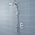 Hudson Reed Traditional Shower Riser Kit with Drencher Head with Handset and Elbow - Chrome