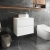 Hudson Reed Urban Wall Hung 2-Drawer Vanity Unit with Sparkling White Worktop 600mm Wide - Satin White
