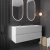 Hudson Reed Urban Wall Hung 4-Drawer Vanity Unit with Double Ceramic Basin 1200mm Wide - Satin White