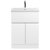 Hudson Reed Urban Floor Standing Vanity Unit with Basin 3 Satin White - 600mm Wide