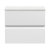 Hudson Reed Urban Wall Hung 2-Drawer Vanity Unit with Carrera Marble Worktop 600mm Wide - Satin White | Thumbnail Image