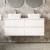 Hudson Reed Urban Wall Hung 4-Drawer Vanity Unit with Carrara Marble Worktop 1200mm Wide - Satin White | Thumbnail Image