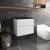 Hudson Reed Urban Wall Hung 2-Drawer Vanity Unit with Sparkling Black Worktop 600mm Wide - Satin White